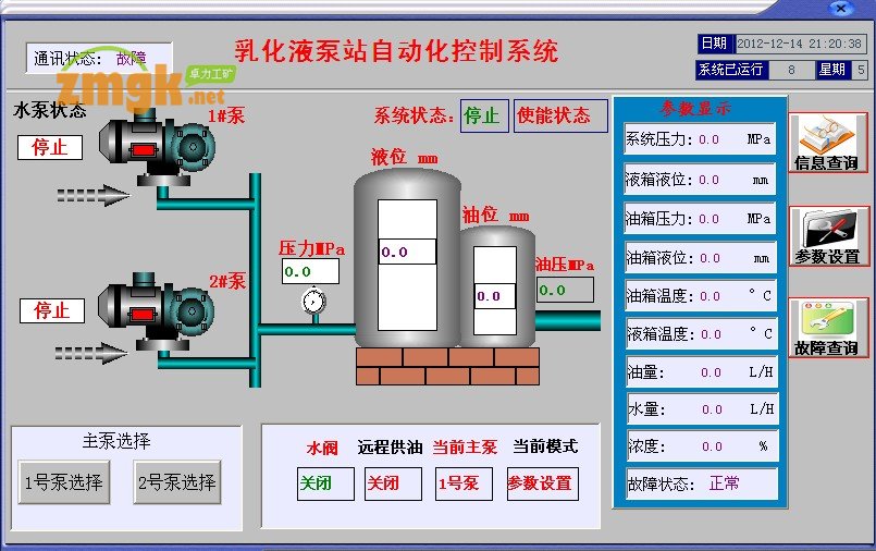 乳化泵站自動(dòng)化控制系統(tǒng)